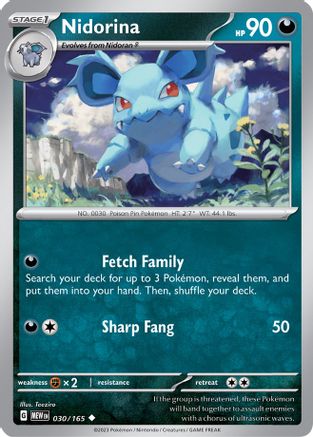 Nidorina (30) [SV: Scarlet & Violet 151] Pokemon Single Pokémon