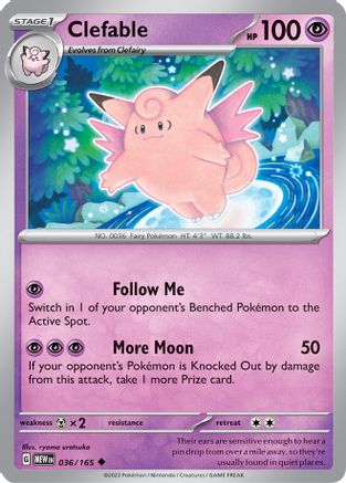 Clefable (36) [SV: Scarlet & Violet 151] Pokemon Single Pokémon