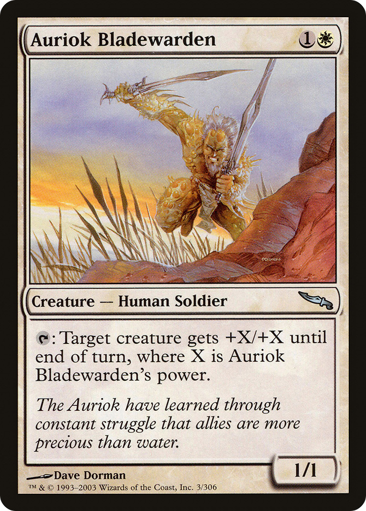 Auriok Bladewarden (MRD-003) [Mirrodin] Foil MTG Single Wizards of the Coast