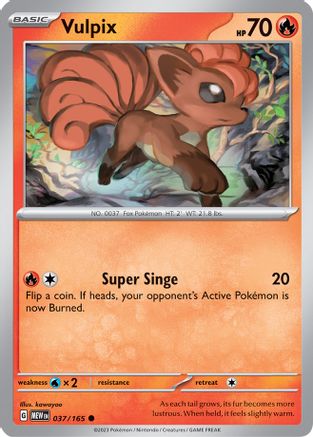 Vulpix (37) [SV: Scarlet & Violet 151] Pokemon Single Pokémon