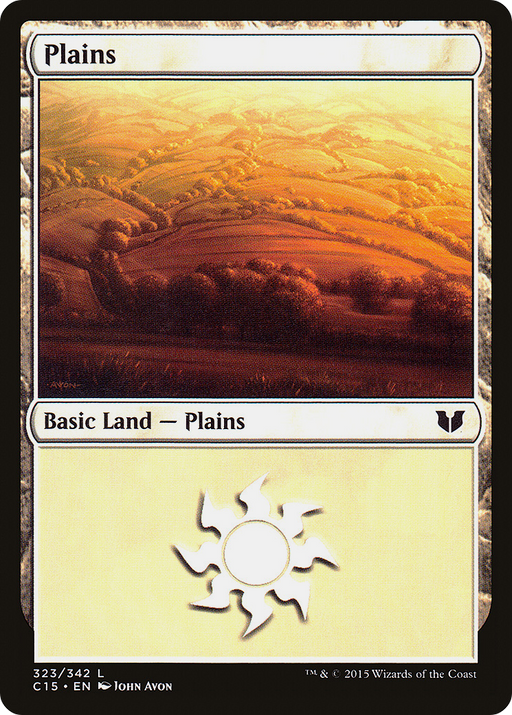 Plains (C15-323) [Commander 2015] MTG Single Wizards of the Coast