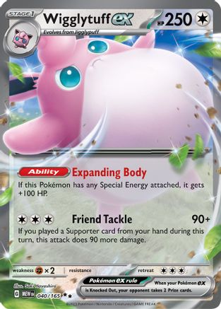 Wigglytuff ex - 040/165 Holofoil [SV: Scarlet & Violet 151] Pokemon Single Pokémon