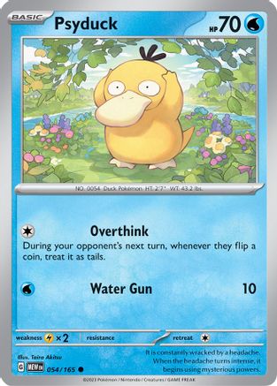 Psyduck - 054/165 Reverse Holofoil [SV: Scarlet & Violet 151] Pokemon Single Pokémon