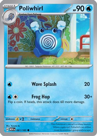 Poliwhirl - 061/165 [SV: Scarlet & Violet 151] Pokemon Single Pokémon
