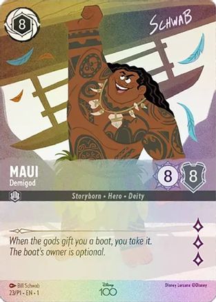 Maui - Demigod (Alternate Art) (23) [Disney100 Promos] Holofoil Lorcana Single Disney