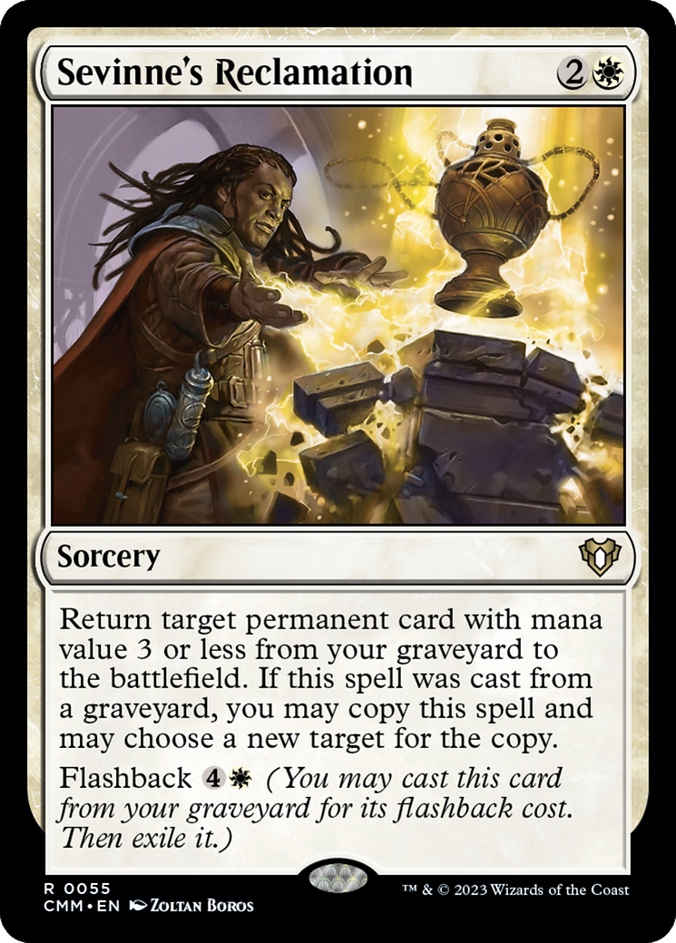 Sevinne's Reclamation (CMM-055) [Commander Masters] MTG Single Wizards of the Coast