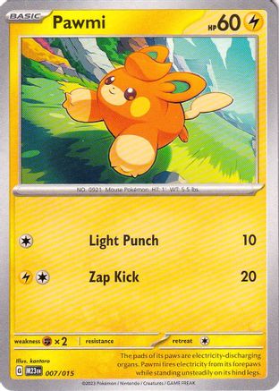 Pawmi (7) [Promos: McDonalds Promos 2023] Pokemon Single Pokémon