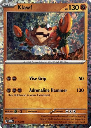 Klawf (11) Holofoil [Promos: McDonalds Promos 2023] Pokemon Single Pokémon