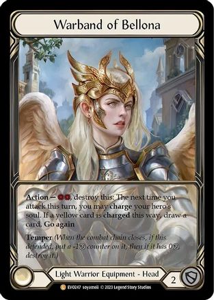 Warband of Bellona [EVO247] (Bright Lights)  Cold Foil Flesh And Blood Single Flesh And Blood   