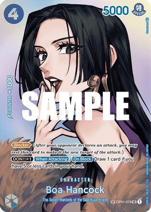 Boa Hancock (SP) (OP01-078) [Kingdoms of Intrigue] Foil One Piece Single Bandai