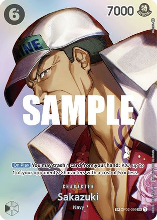 Sakazuki (SP) (OP02-099) [Kingdoms of Intrigue] Foil One Piece Single Bandai