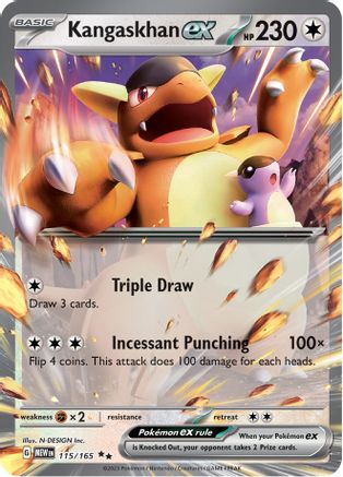 Kangaskhan ex - 115/165 Holofoil [SV: Scarlet & Violet 151] Pokemon Single Pokémon