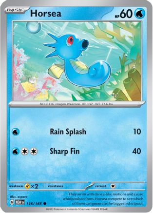 Horsea (116) [SV: Scarlet & Violet 151] Pokemon Single Pokémon