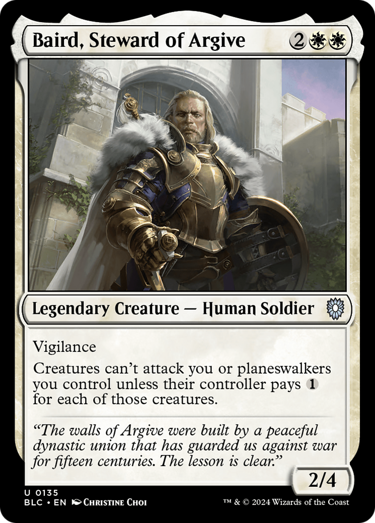 Baird, Steward of Argive (BLC-135) [Bloomburrow Commander] MTG Single Wizards of the Coast