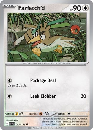 Farfetch'd (83) Reverse Holofoil [SV: Scarlet & Violet 151] Pokemon Single Pokémon
