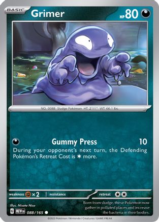Grimer (88) Reverse Holofoil [SV: Scarlet & Violet 151] Pokemon Single Pokémon