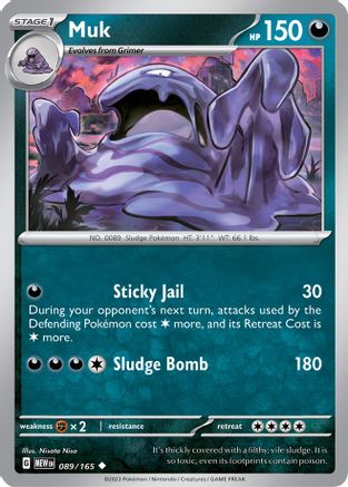 Muk (89) [SV: Scarlet & Violet 151] Pokemon Single Pokémon