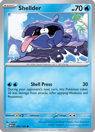 Shellder (90) [SV: Scarlet & Violet 151] Pokemon Single Pokémon