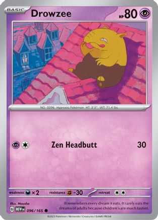 Drowzee (96) [SV: Scarlet & Violet 151] Pokemon Single Pokémon