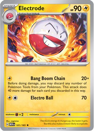 Electrode (101) Holofoil [SV: Scarlet & Violet 151] Pokemon Single Pokémon