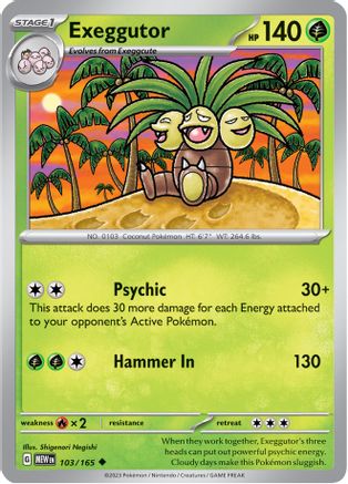 Exeggutor (103) [SV: Scarlet & Violet 151] Pokemon Single Pokémon
