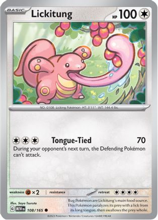 Lickitung (108) [SV: Scarlet & Violet 151] Pokemon Single Pokémon