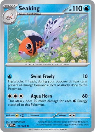 Seaking (119) [SV: Scarlet & Violet 151] Pokemon Single Pokémon