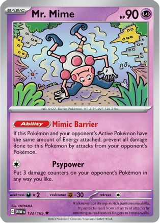 Mr. Mime - 122/165 Holofoil [SV: Scarlet & Violet 151] Pokemon Single Pokémon