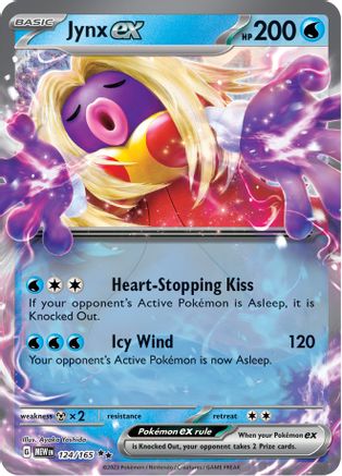 Jynx ex - 124/165 Holofoil [SV: Scarlet & Violet 151] Pokemon Single Pokémon