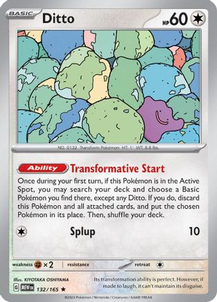 Ditto (132) - [SV: Scarlet & Violet 151] Holofoil Pokemon Single Pokémon