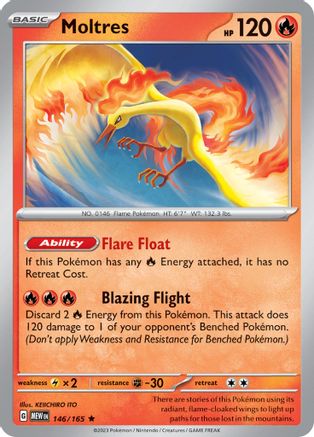 Moltres (146) Holofoil [SV: Scarlet & Violet 151] Pokemon Single Pokémon