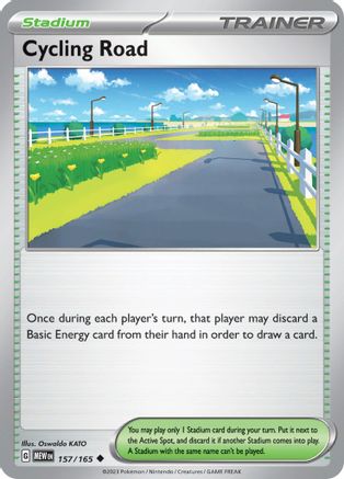 Cycling Road (157) - [SV: Scarlet & Violet 151] Reverse Holofoil Pokemon Single Pokémon