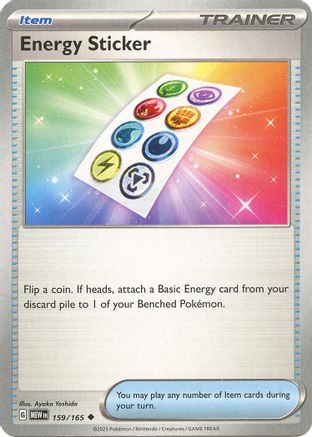 Energy Sticker (159) Reverse Holofoil [SV: Scarlet & Violet 151] Pokemon Single Pokémon