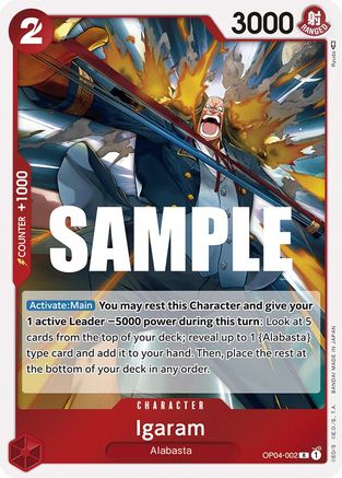 Igaram (OP04-002) [Kingdoms of Intrigue] Foil One Piece Single Bandai