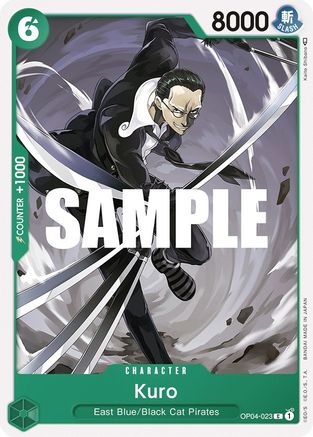 Kuro (OP04-023) [Kingdoms of Intrigue] One Piece Single Bandai