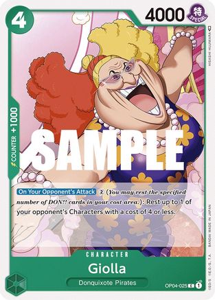Giolla (OP04-025) [Kingdoms of Intrigue] One Piece Single Bandai