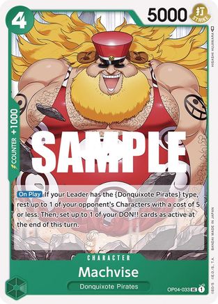 Machvise (OP04-033) [Kingdoms of Intrigue] One Piece Single Bandai