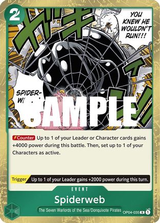 Spiderweb (OP04-035) [Kingdoms of Intrigue] Foil One Piece Single Bandai