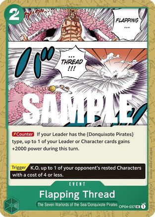 Flapping Thread (OP04-037) [Kingdoms of Intrigue] One Piece Single Bandai