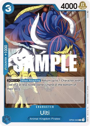 Ulti (OP04-043) [Kingdoms of Intrigue] Foil One Piece Single Bandai