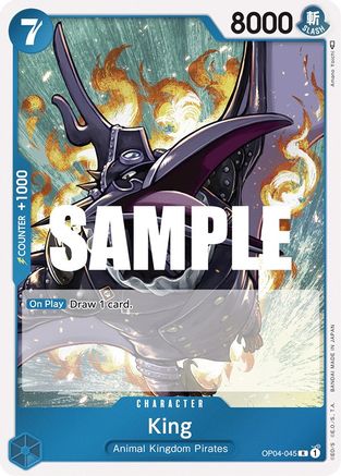 King (OP04-045) [Kingdoms of Intrigue] Foil One Piece Single Bandai