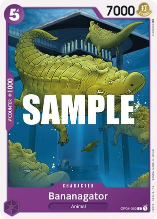 Bananagator (OP04-062) [Kingdoms of Intrigue] One Piece Single Bandai
