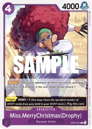 Miss.MerryChristmas(Drophy) (OP04-067) [Kingdoms of Intrigue] One Piece Single Bandai