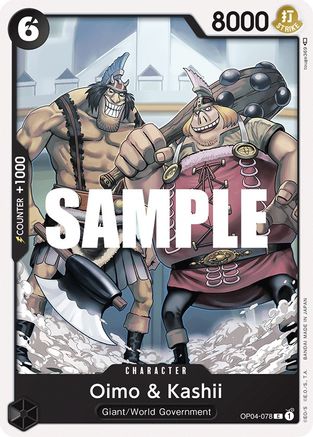 Oimo & Kashii (OP04-078) [Kingdoms of Intrigue] One Piece Single Bandai