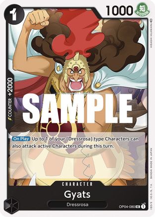 Gyats (OP04-080) [Kingdoms of Intrigue] One Piece Single Bandai