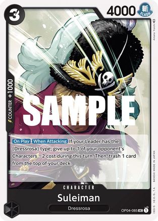 Suleiman (OP04-085) [Kingdoms of Intrigue] One Piece Single Bandai