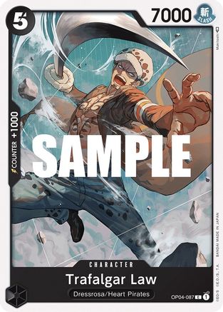 Trafalgar Law (OP04-087) [Kingdoms of Intrigue] One Piece Single Bandai