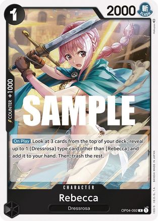Rebecca (092) (OP04-092) [Kingdoms of Intrigue] Foil One Piece Single Bandai