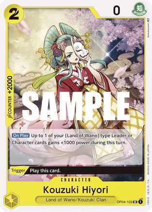 Kouzuki Hiyori (OP04-103) [Kingdoms of Intrigue] One Piece Single Bandai
