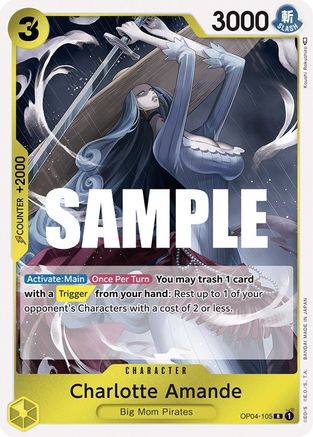 Charlotte Amande (OP04-105) [Kingdoms of Intrigue] Foil One Piece Single Bandai